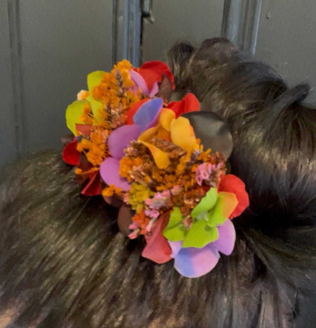 purple and reds bun wrap